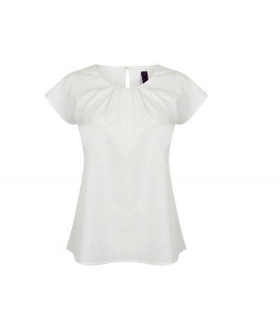 Top femme blanc MC de face